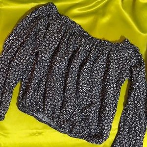 Off the shoulder floral top